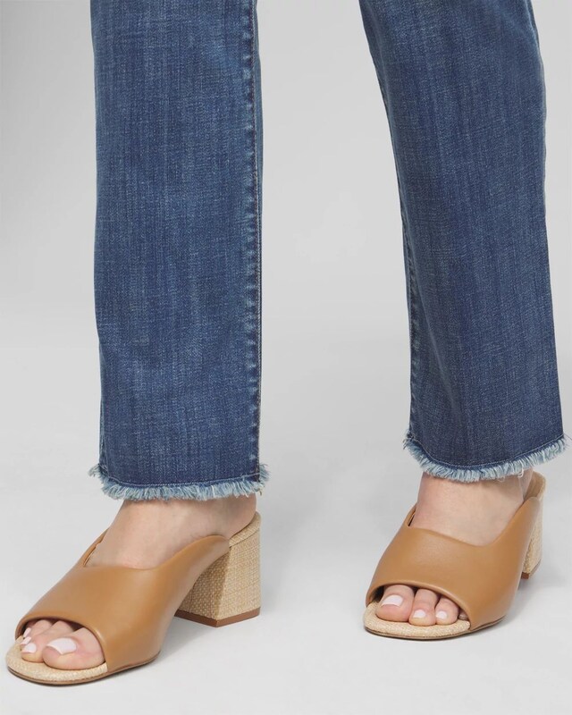 Girlfriend Fray Hem Jeans - image 4